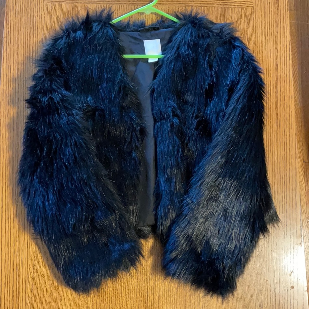 H&M Black Fur Coat NWOT